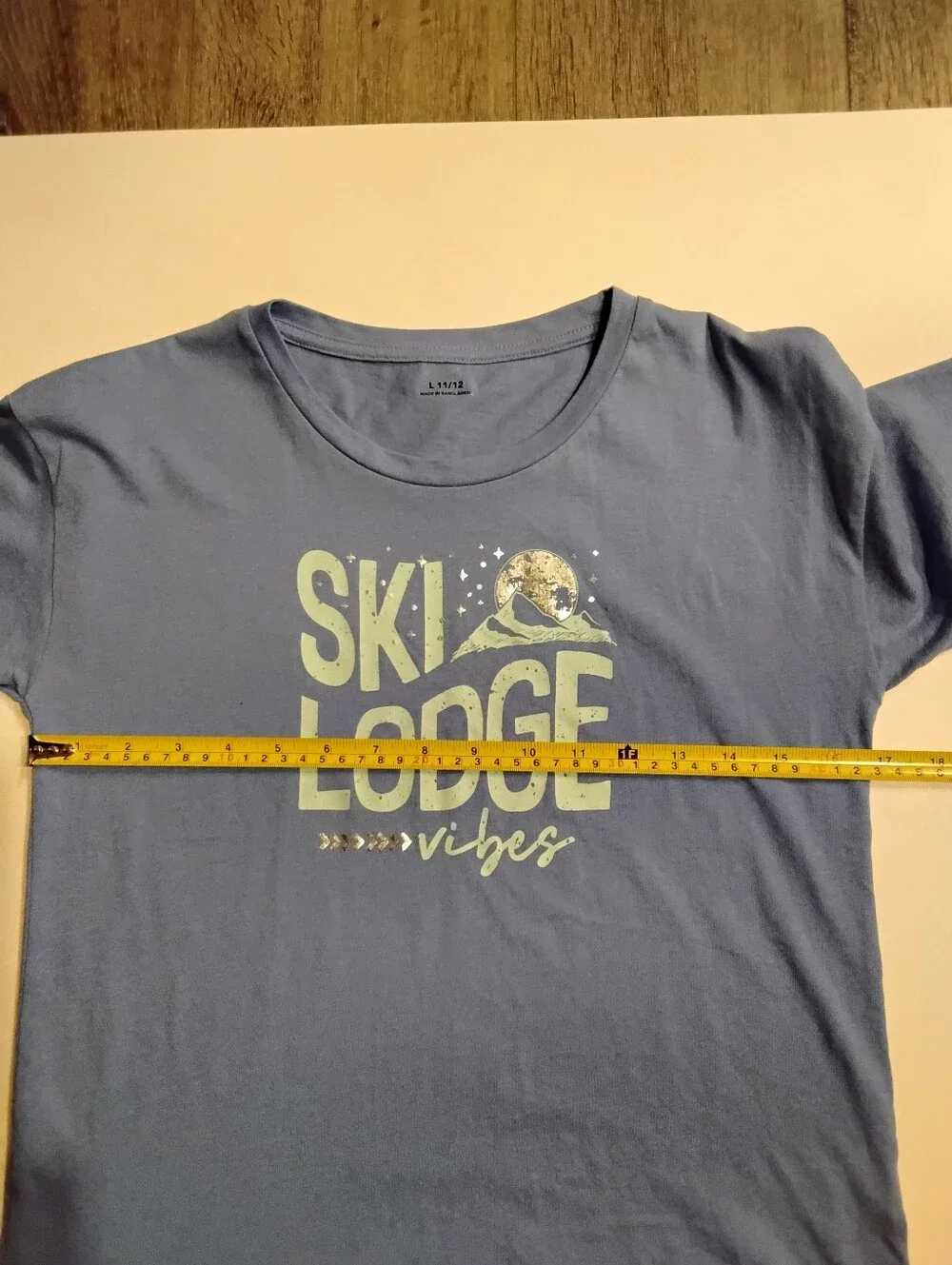 Kids Blue 'Ski Lodge Vibes' Graphic Tee